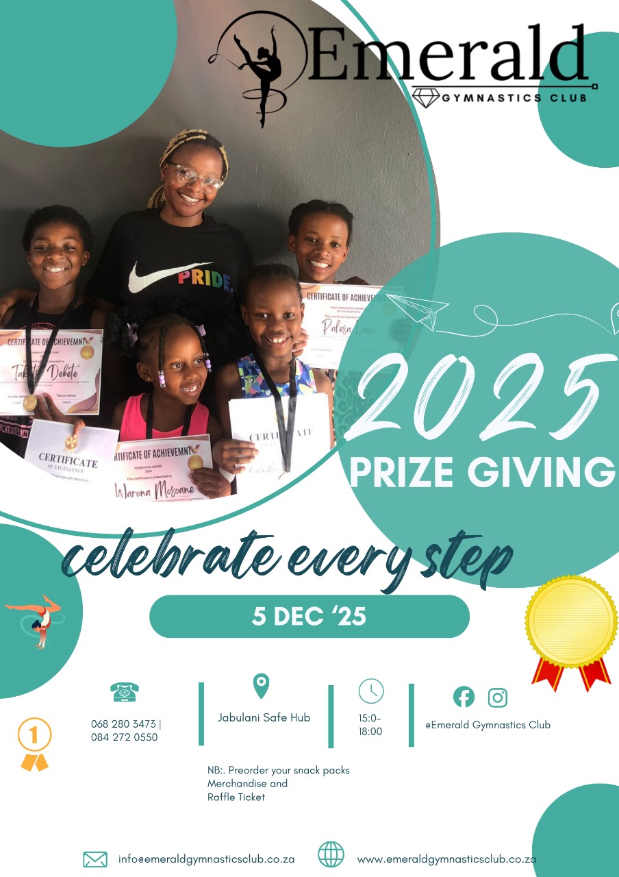 Emerald gymnastics Club 2025 Prize Giving