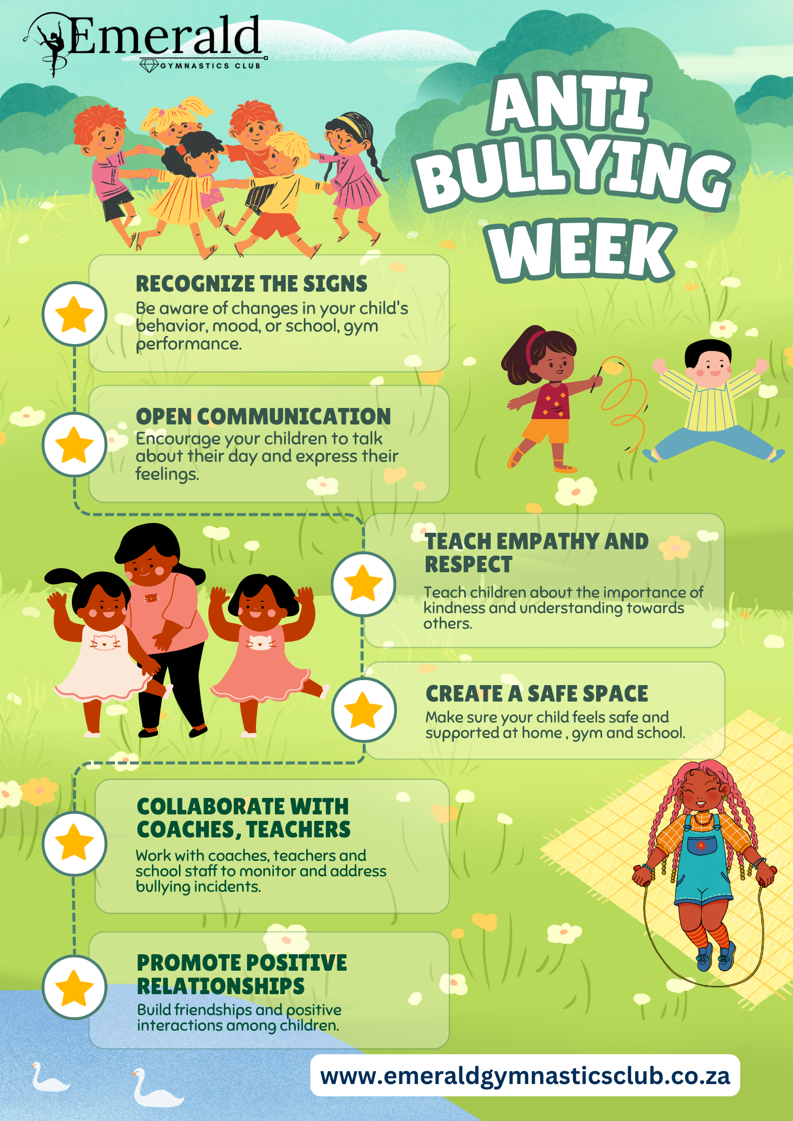 Anti bullying week at Emerald Gymnastics Club